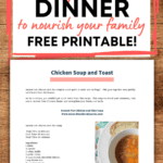 free printable dinner recipe healthy