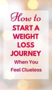 how to start weight loss journey