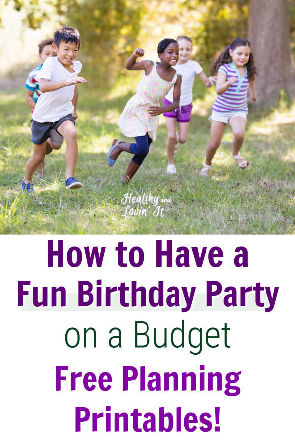 Free printable frugal birthday planning