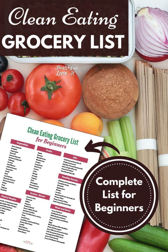 clean eating food list printable complete list for beginners