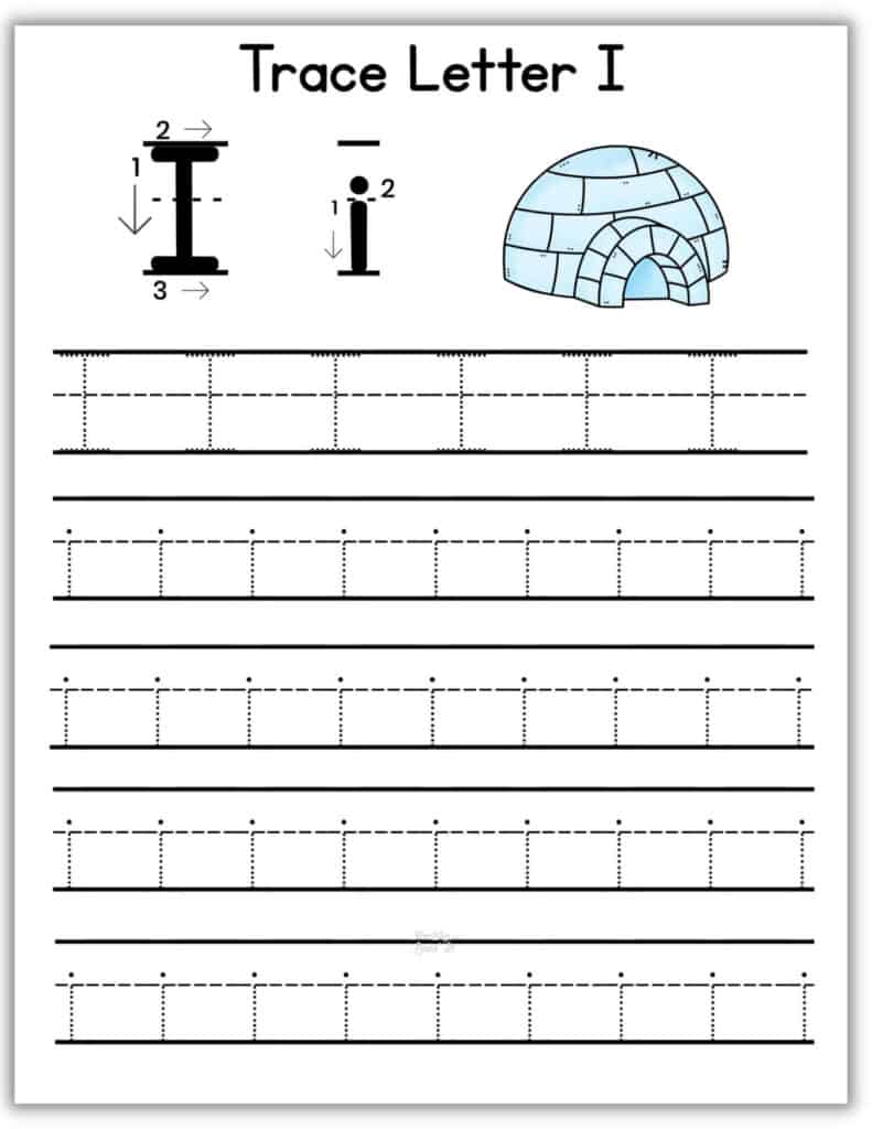free printable letter i worksheets perfect for kindergarten
