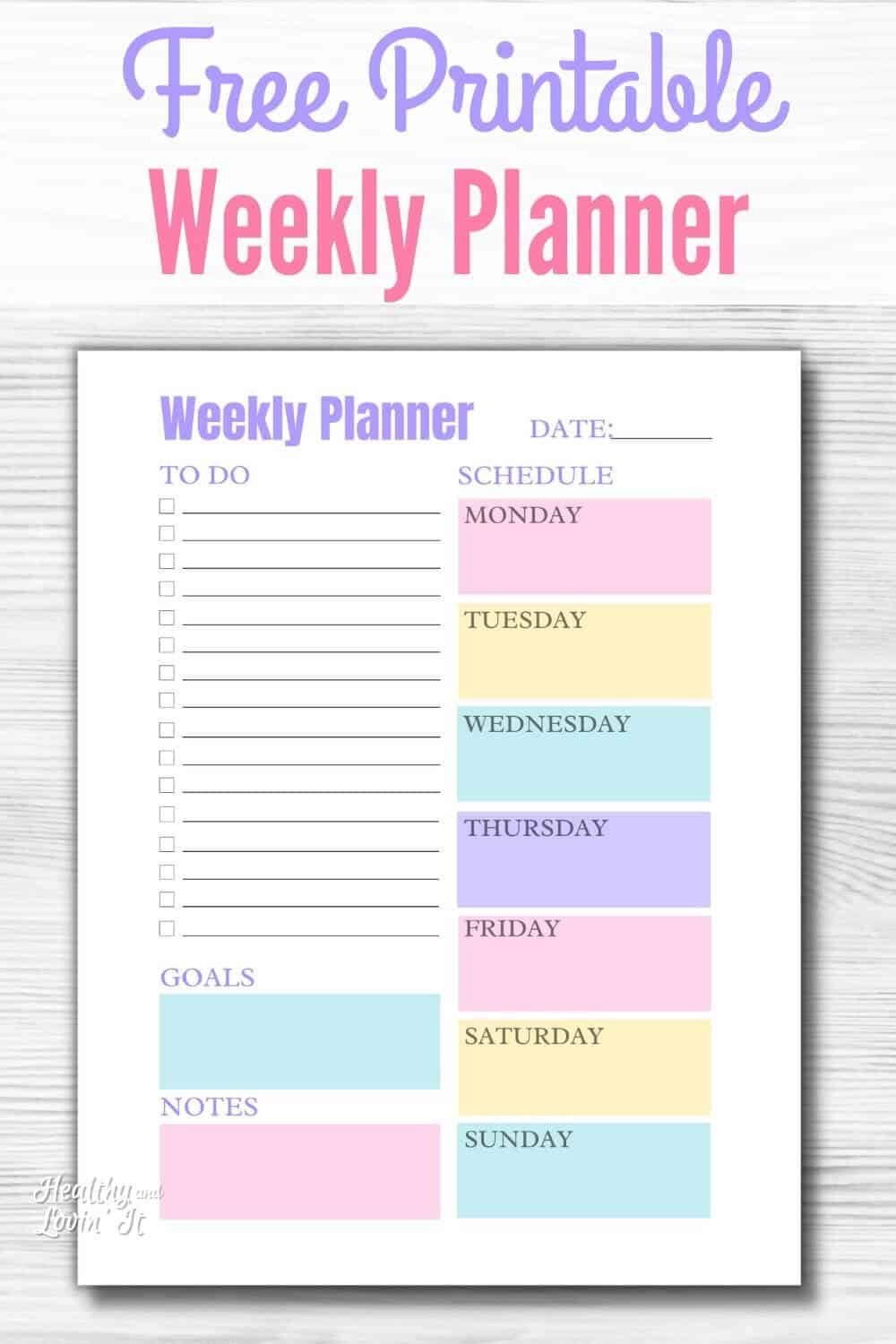 Cute Planner Template