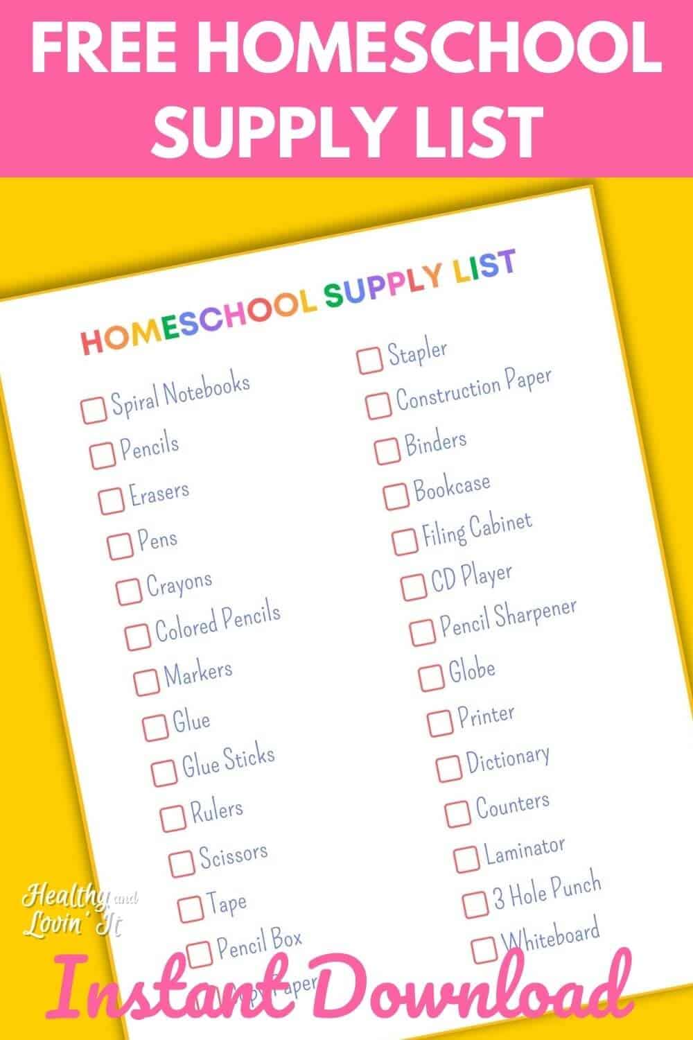 The Ultimate Homeschool Supply List for Virtual Learning