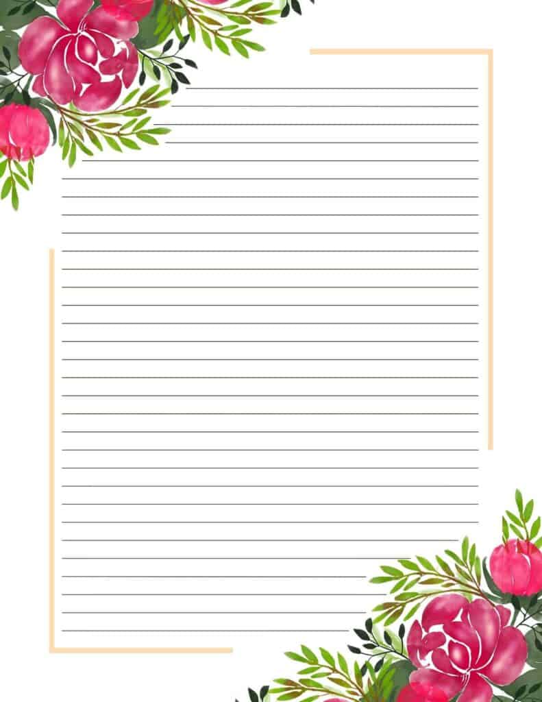 Free Floral Stationery Template Printable Templates free-floral-stationery-template-printable-templates