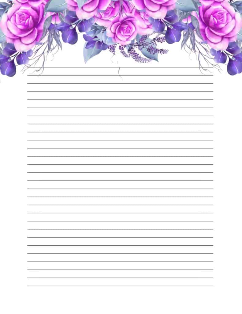 78 Printable Lined Paper: School, Stationery, Christmas Writing Paper