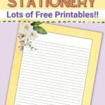 free spring stationery templates