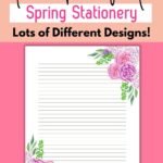 floral spring stationery