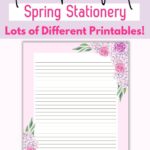pink spring stationery