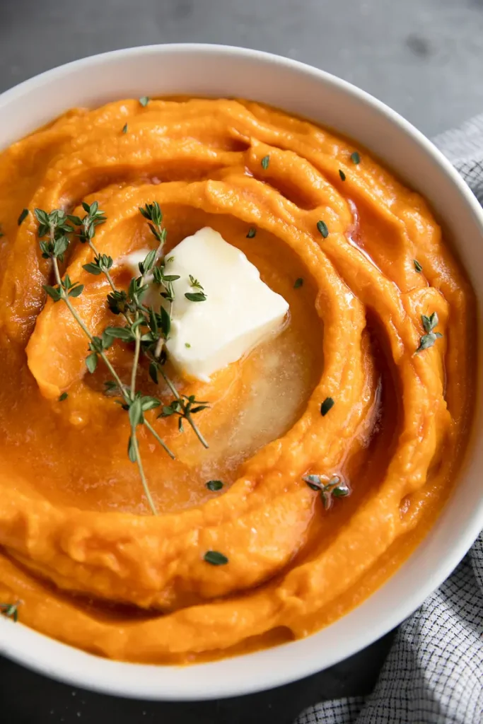 healthy Christmas side dish made with sweet potatoes
