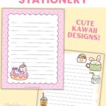 cute lined paper free printables
