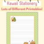 kawaii stationery printable free