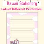 free printable lined paper cute