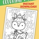 reindeer coloring pages preschool kindergarten