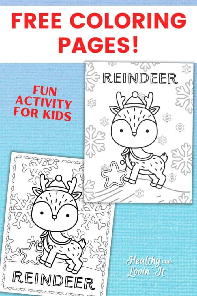 free reindeer coloring pages