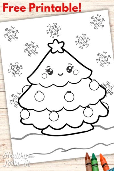 Christmas tree coloring pages free printable